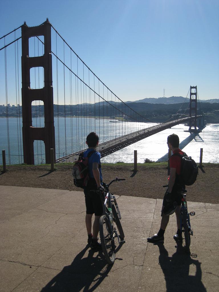 IMG_1913 Ali and Dincer against view of the Golden Gate Bridge